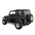 thumbnail image 1 of Sierra Offroad Soft Top for 1988 to 1995 Jeep Wrangler YJ - Black, Sailcloth Vinyl - 2 Door Jeep Soft Top with Rear Plastic Tinted Windows - Factory Precision Fit Replacement - No Upper Door Skins, 1 of 3