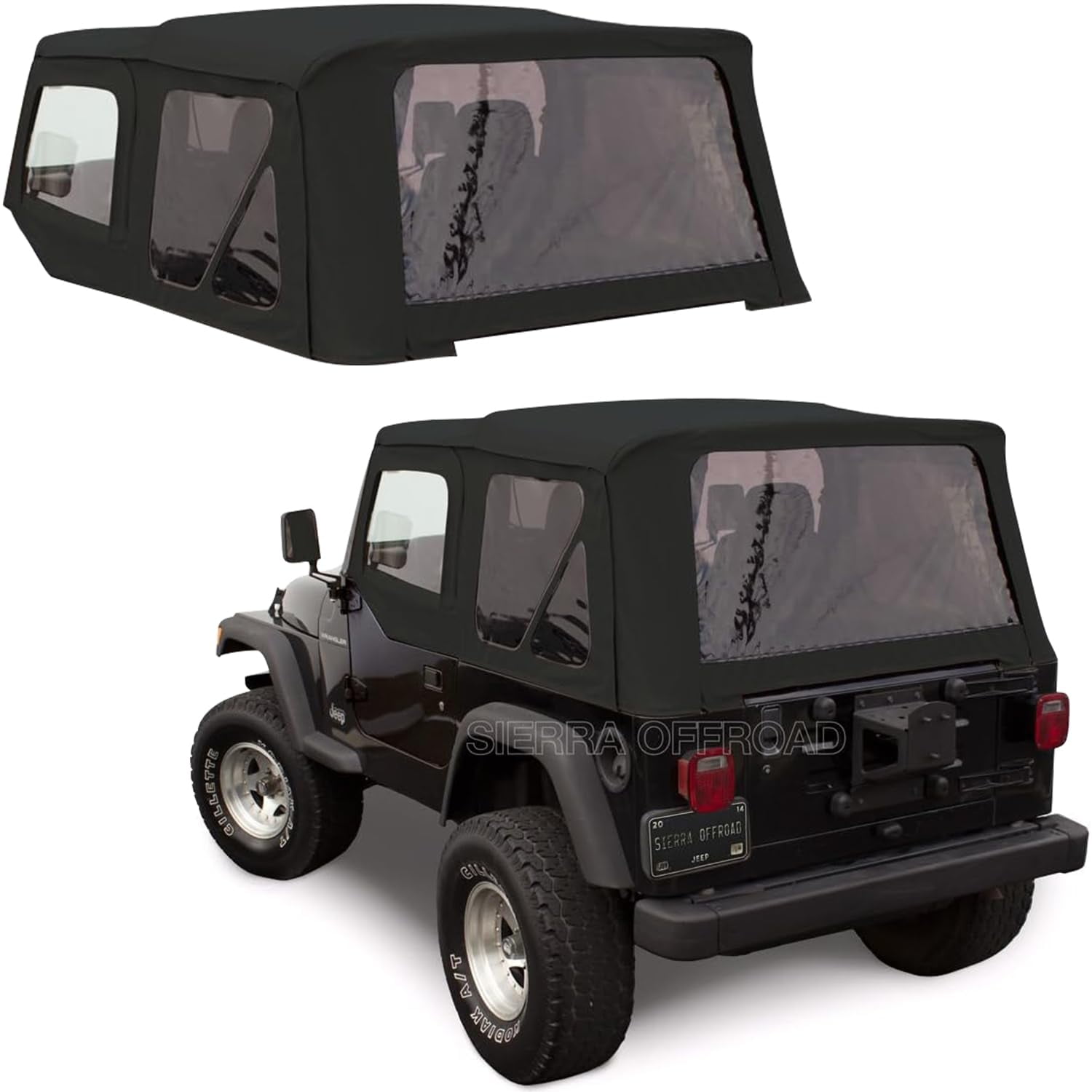 Sierra Offroad Replacement Soft Top, fits Jeep Wrangler TJ