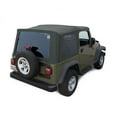 thumbnail image 1 of Sierra Offroad Soft Top for 2003 to 2006 Jeep Wrangler TJ - Khaki, Diamond Vinyl - 2 Door Jeep Soft Top with Rear Plastic Tinted Windows - Factory Precision Fit Replacement - No Upper Door Skins, 1 of 6