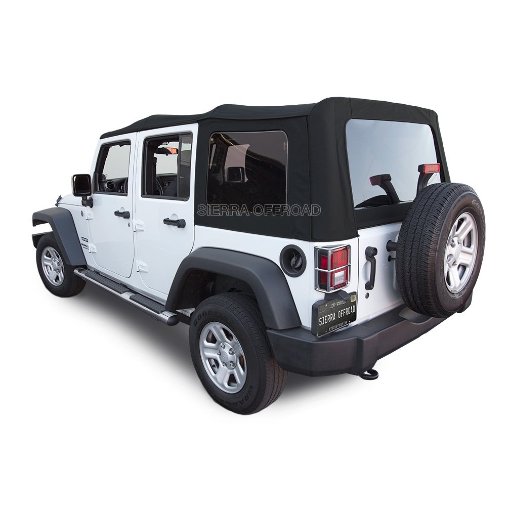 Smittybilt Replacement Soft Top with Tinted Windows and Upper Door