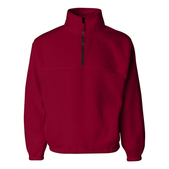 Sierra Pacific - Fleece Quarter-Zip Pullover - 3051 - Red - Size: S
