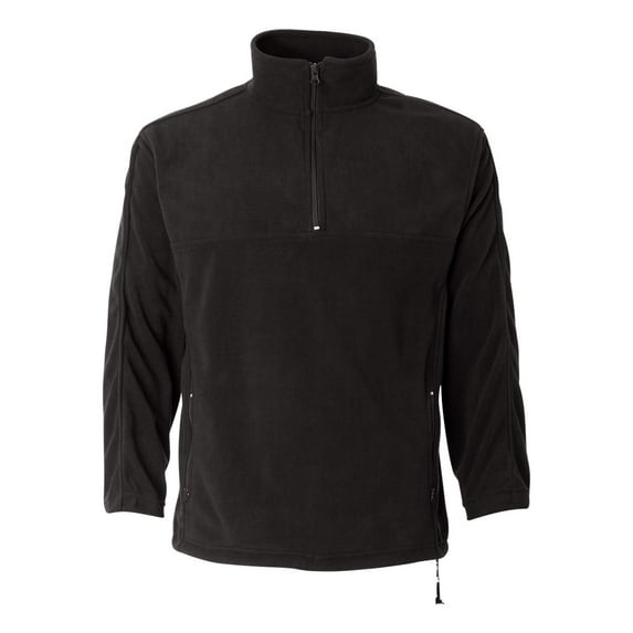 Sierra Pacific - Unisex Microfleece Quarter-Zip Pullover - 3351 - Onyx Black
