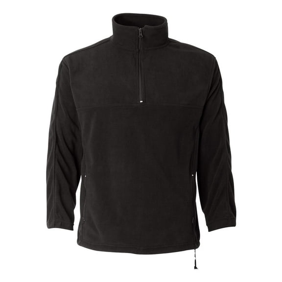 Sierra Pacific - Unisex Microfleece Quarter-Zip Pullover - 3351 - Onyx Black