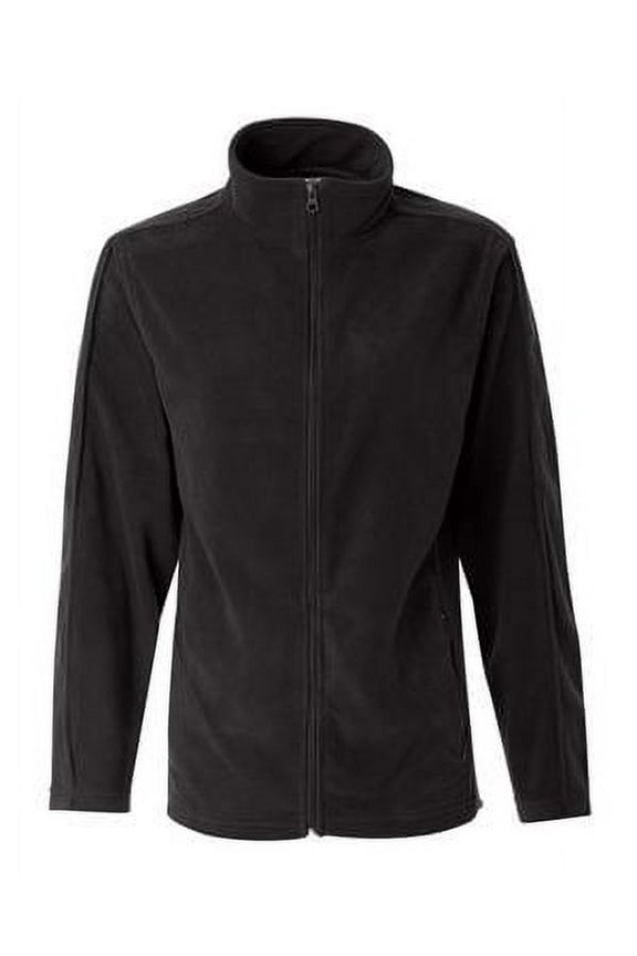 - Women's Microfleece Full-Zip Jacket - 5301 - Onyx Black - Size: 3XL