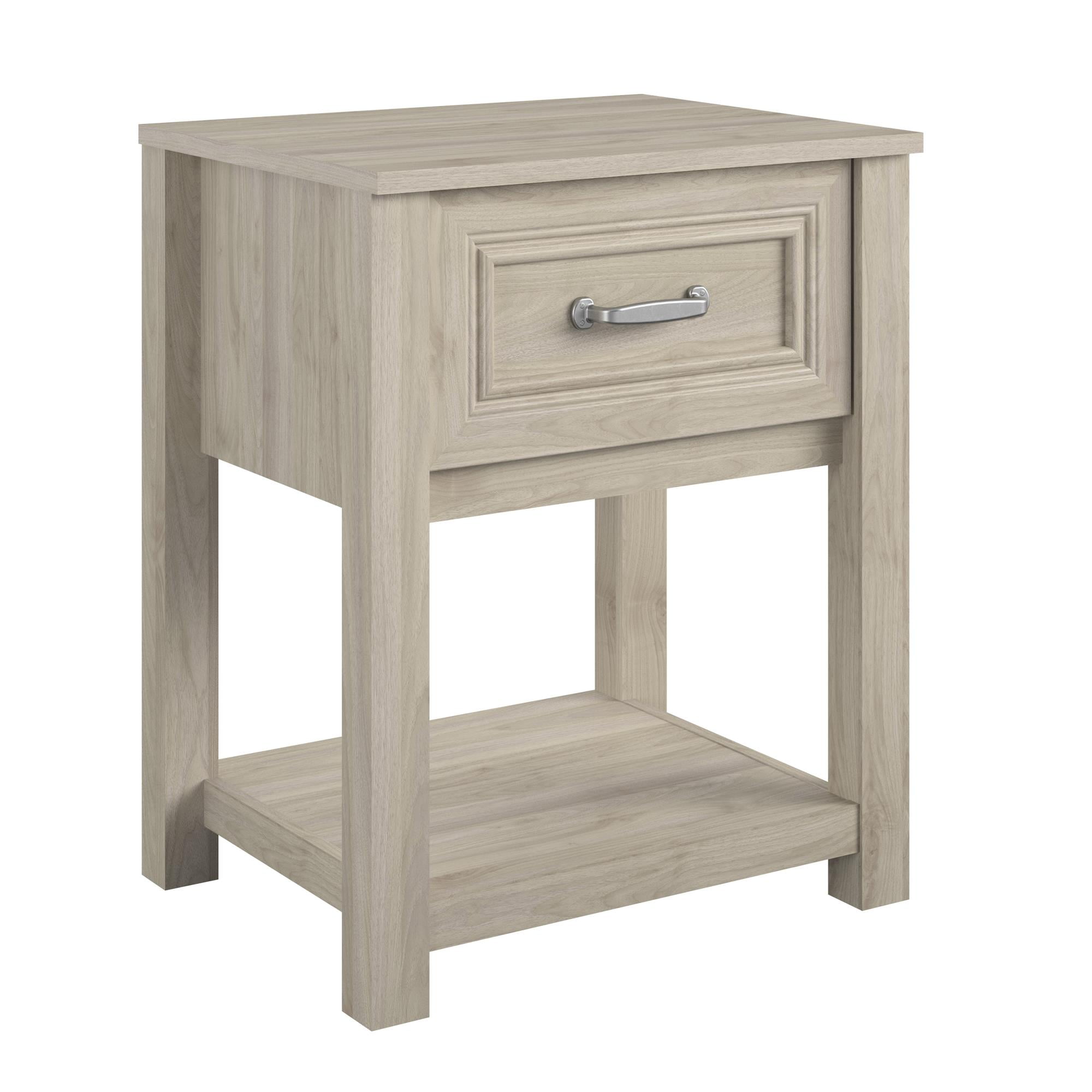 Sierra Ridge Levi Light Walnut Laminated Nightstand for Kids