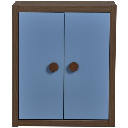 Sierra Ridge Terra Modular Bookcase with Doors, Blue