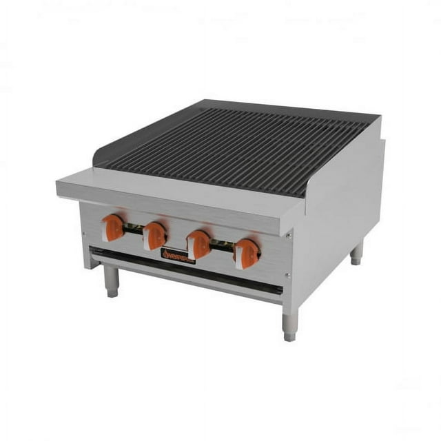 Sierra SRRB-24 24" Countertop Gas Charbroiler with Manual Controls