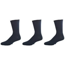 Sierra Socks Big Boys and Girls (Unisex) Classic Dress Uniform Ribbed 3 Pair Pack Crew Socks K263