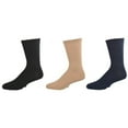 thumbnail image 1 of Sierra Socks Uniform Ribbed Crew Socks, 3-Pack – Navy Cotton Socks for Boys & Girls, 1 of 9