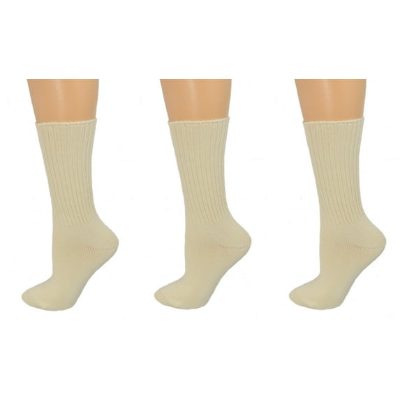 Sierra Socks Boys & Girls School Crew Socks, Organic Cotton, Midweight Uniform Fit, 3-Pack