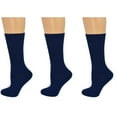 thumbnail image 1 of Sierra Socks Boys & Girls Midweight Organic Cotton School Crew Socks, 3 Pack, Durable Fit, 1 of 6
