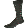thumbnail image 1 of Sierra Socks Dress Casual Geometric Pattern Crew Socks(Shoe Size: 8-12, Dk.Grey), 1 of 5