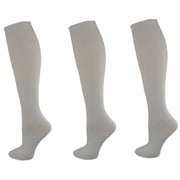 Sierra Socks Girls’ Knee High School Socks, Cotton 3-Pack, Soft, Durable, Non-Binding Fit