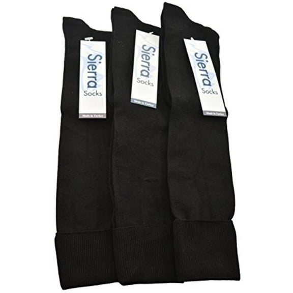 Sierra Socks Girls' School Uniform Knee-High Nylon Dress Socks White 3-Pair Pack Value Set