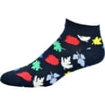 thumbnail image 1 of Sierra Socks Leaf Pattern Ankle Cotton Socks (Shoe Size: 9-12, Navy), 1 of 4