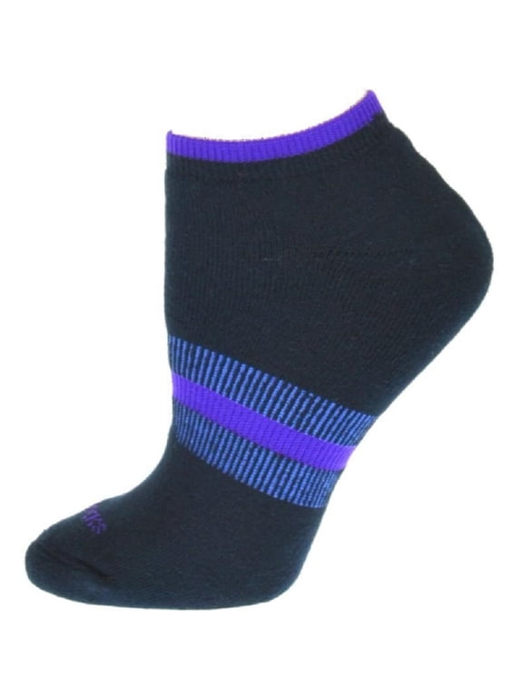 Women Tipped Cushion Ped/No-Show with Arch Support (Shoe Size: 4-10, Navy)