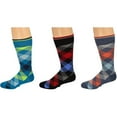 thumbnail image 1 of Sierra Socks Men's Casual Cotton Blend Fashion Design Mid Calf Dress Crew Socks, 2 or 3 Pairs, 1 of 18