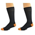 thumbnail image 1 of Sierra Socks Men's Contrast Heel & Toe Rayon From Bamboo (Shoe Size: 6-12, Charcoal 2 Pair), 1 of 5