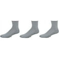 thumbnail image 1 of Sierra Socks Men's Diabetic & Arthritic Ankle Socks, Cushioned, Non-Binding, Gray, 3 Pair Pack, 1 of 4