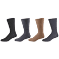 thumbnail image 1 of Sierra Socks Men's Cotton Crew Wide Calf Socks, Ribbed & Smooth Toe, Comfortable, Breathable Dress & Casual Socks, 3 Pair Pack, 1 of 7