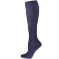 thumbnail image 1 of Sierra Socks Men's OTC Nylon Support Hose Compression Travel Socks Made in USA (L, Navy), 1 of 5