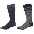 thumbnail image 1 of Sierra Socks Men's Wool-Blend Hiking Socks, Comfortable Crew Socks for Outdoors, Warm Breathable Crew Mens Socks, 2 Pair Pack, 1 of 2