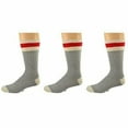 thumbnail image 1 of Sierra Socks Men's Wool Striped Boot & Work Socks, Durable Warm Grey Crew Socks, Crew Socks for Winter, Outdoor, Hiking, 3 Pair Pack, 1 of 8