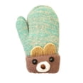thumbnail image 1 of Sierra Socks Mouse Kids Beanie Soft Knit Winter Mittens Baby  Toddler Teal One Size, 1 of 6