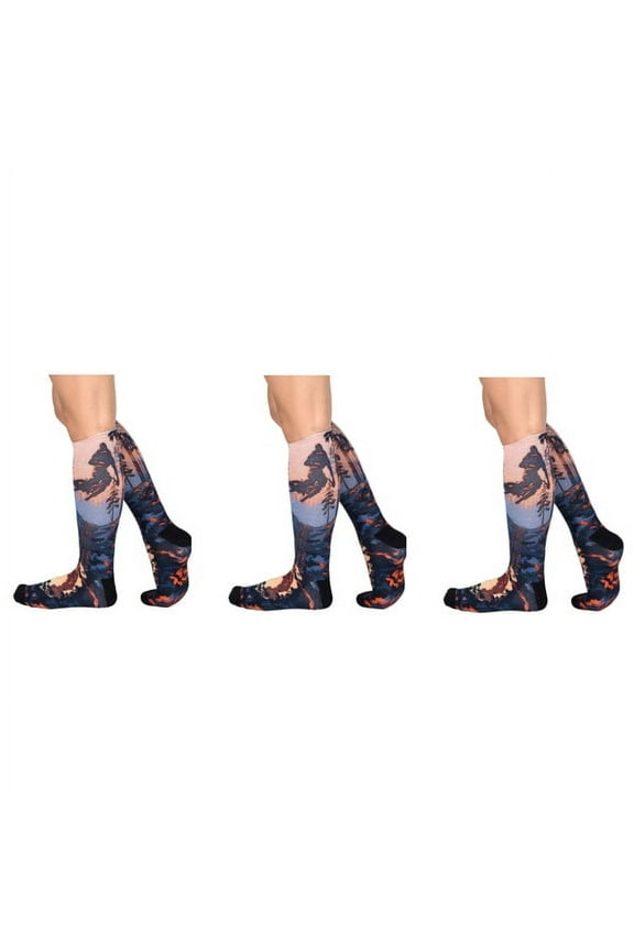 Mud Bike Pattern Unisex Socks - L-Women Shoe Size (12-14) / Buy 3 pr.