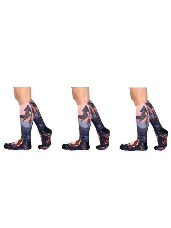 Mud Bike Pattern Unisex Socks - L-Women Shoe Size (12-14) / Buy 3 pr.