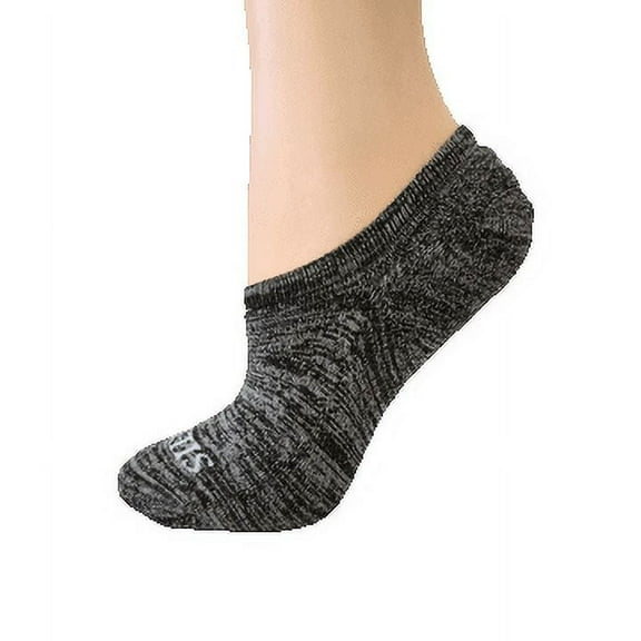 Sierra Socks No Show Socks  Arch Seamless Toe Cushioned Socks Black