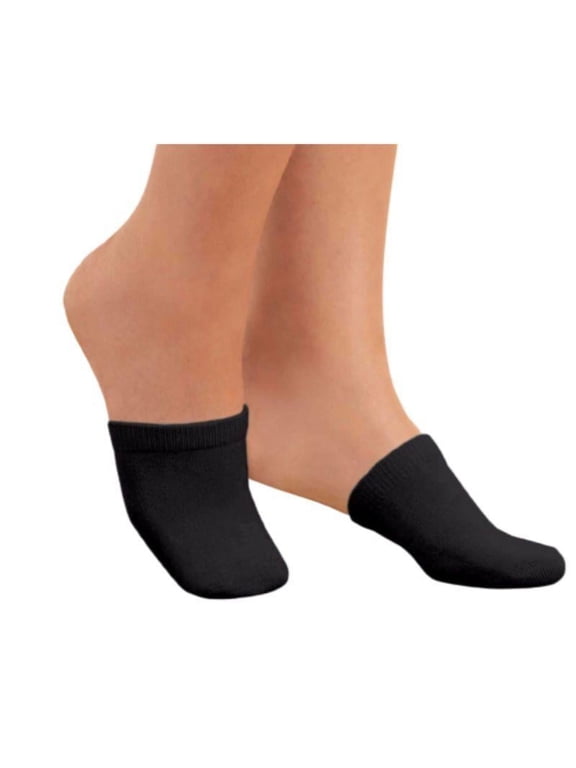 Pedi-Pocket No Show Half Socks 3 Pair Pack (Black)