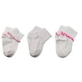 thumbnail image 1 of Sierra Socks Toddler Girl Ruffle Socks, Newborn White Socks, Seamless Toe Non Skid 3 Pair Pack Socks, 1 of 8