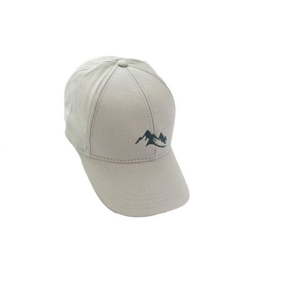 Wear Sierra Adjustable Performance Hat with Mountain Logo, Breathable Cap, Gray, One Size