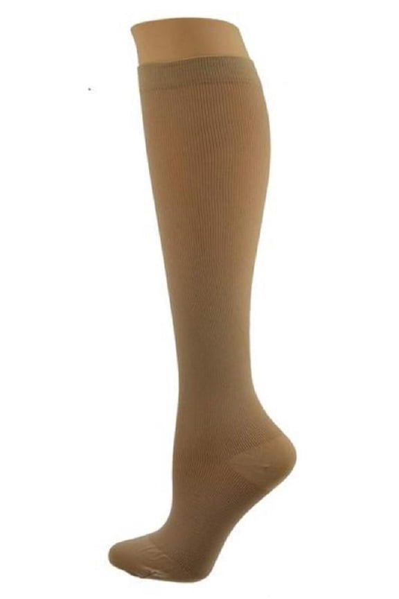 Women’s Nylon Compression Knee High Trouser Socks for Work & Everyday Wear