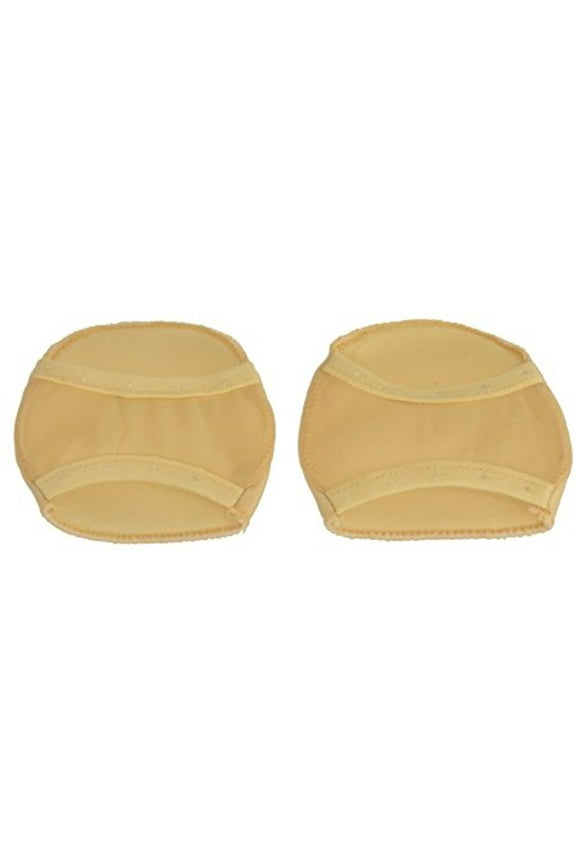 Women's 4 Pack Sheer Open Toe Cover With Cushion Non-Skid Sole W11101 (One Size, Tan)