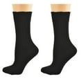 thumbnail image 1 of Sierra Socks Classic Cable Knit Acrylic Knee High Socks, Pack of 2, for Female, Black, for Women, 1 of 7