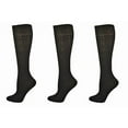 thumbnail image 1 of Girls Knee High Cable Knit Cotton Uniform Socks 3-Pack – Soft, Durable School Dress Socks, 1 of 3