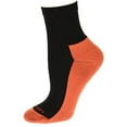thumbnail image 1 of Sierra Socks Women's Cushioned Athletic Cotton Quarter Socks (Black, 1 Pair), 1 of 7
