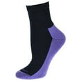 thumbnail image 1 of Sierra Socks Women's Cushioned Athletic Cotton Quarter Socks (Navy, 1 Pair), 1 of 5