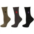 thumbnail image 1 of Sierra Socks Women's Dress Casual Argyle Bamboo Crew 1 Pair and 3 Pair Pack Socks (Large, Black/Brown/Tan), 1 of 12