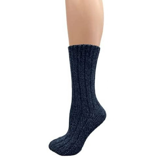Sierra Socks Women's Thick Wool Hiking Socks, Warm and Durable Crew Socks for Outdoor Activities, Wool Hiking Socks For Women, 1 Pair Pack