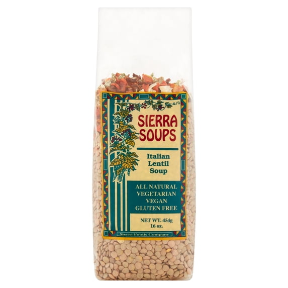 Sierra Soups Italian Lentil Soup, 16 oz
