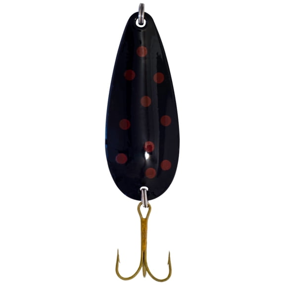 Sierra Spec Spoon Lure, Black/Red Dot Crd, 7/8-Ounce