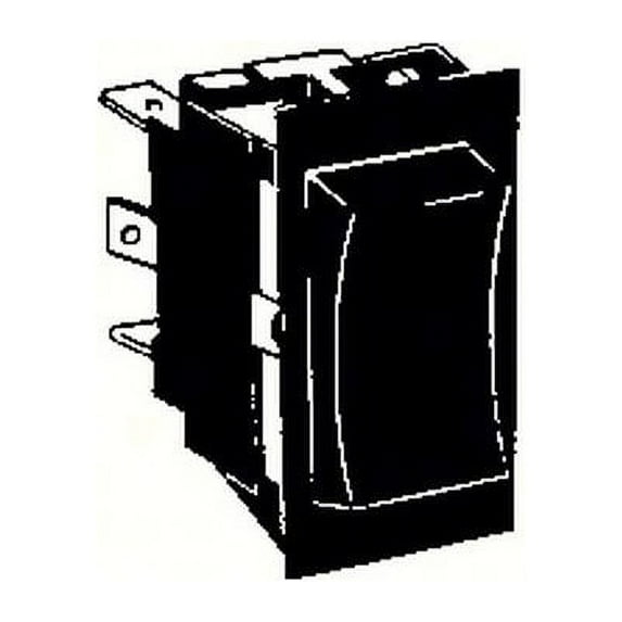Sierra Standard Rocker Switch with Black Actuator - SPDT, Mom. On-Off-Mom. On, RK40350