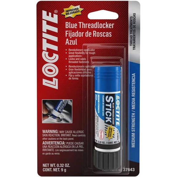 Loctite 37643 Blue Medium Strength Threadlocker Stick - 9 g