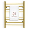 thumbnail image 1 of Heated Towel Rack for Bathroom - Polished Gold Electric Towel Warmer Rack and Dryer 8 Bars, Wall Mounted, Plug-In or Hardwired 120V (Sierra), 1 of 12