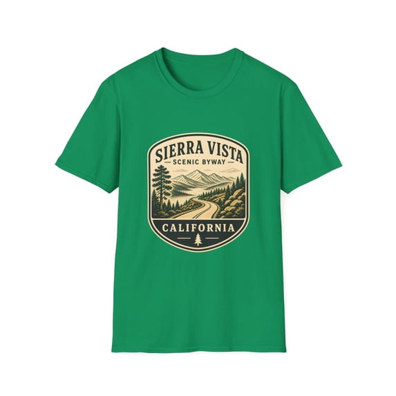 Sierra Vista Scenic Byway California Road Trip Graphic T-Shirt ...