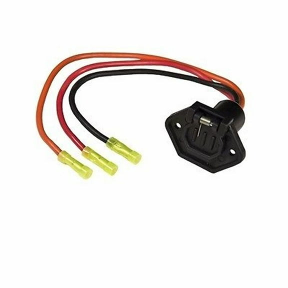 Sierra WH10490 Female Trolling Motor Socket 24 Volt 3 Wire Boat Side Marine