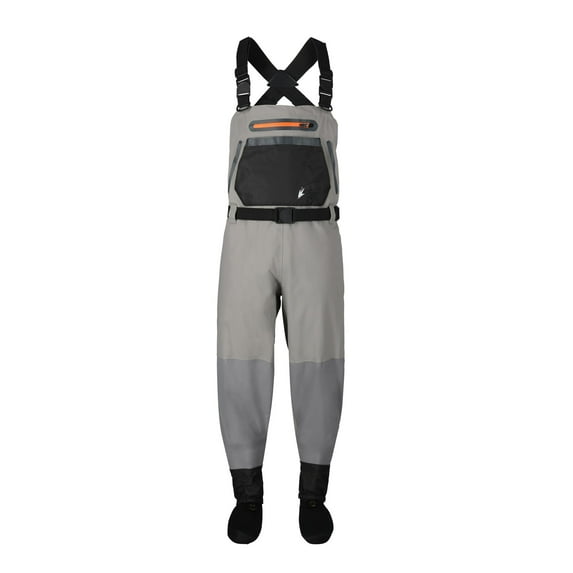 Frogg Toggs Sierran Chest Waders for Fishing, Reinforced Nylon Stockingfoot Waders for Men, Slate/Gray, Small